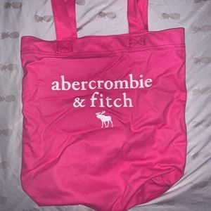 HOT PINK ABERCROMBIE CLOTH BAG